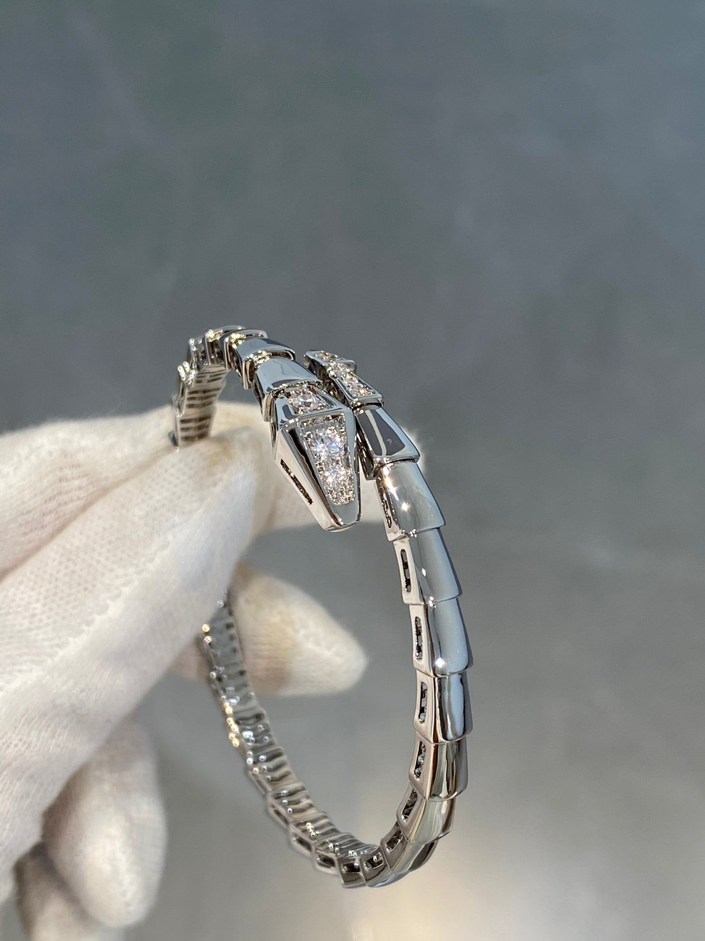 [Bloom]SERPENTI BRACELET DIAMONDS SILVER