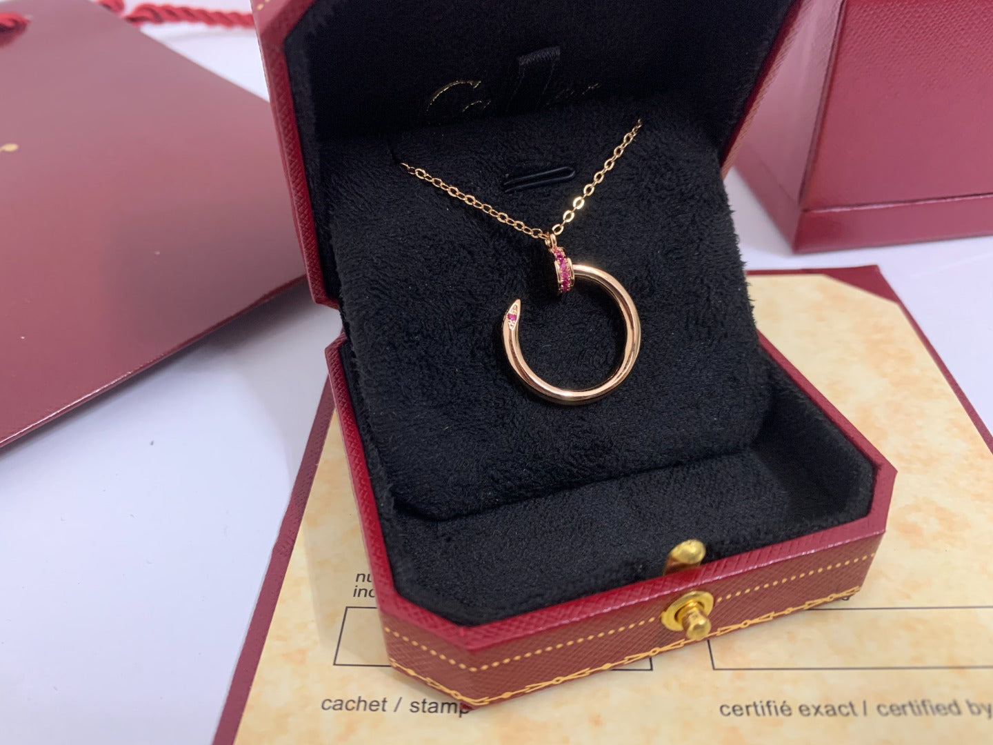 [Bloom]JUSTE PINK DIAMOND NECKLACE