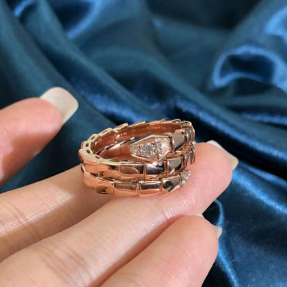 [Bloom]SERPENTS DOUBLE ROW DIAMOND RING