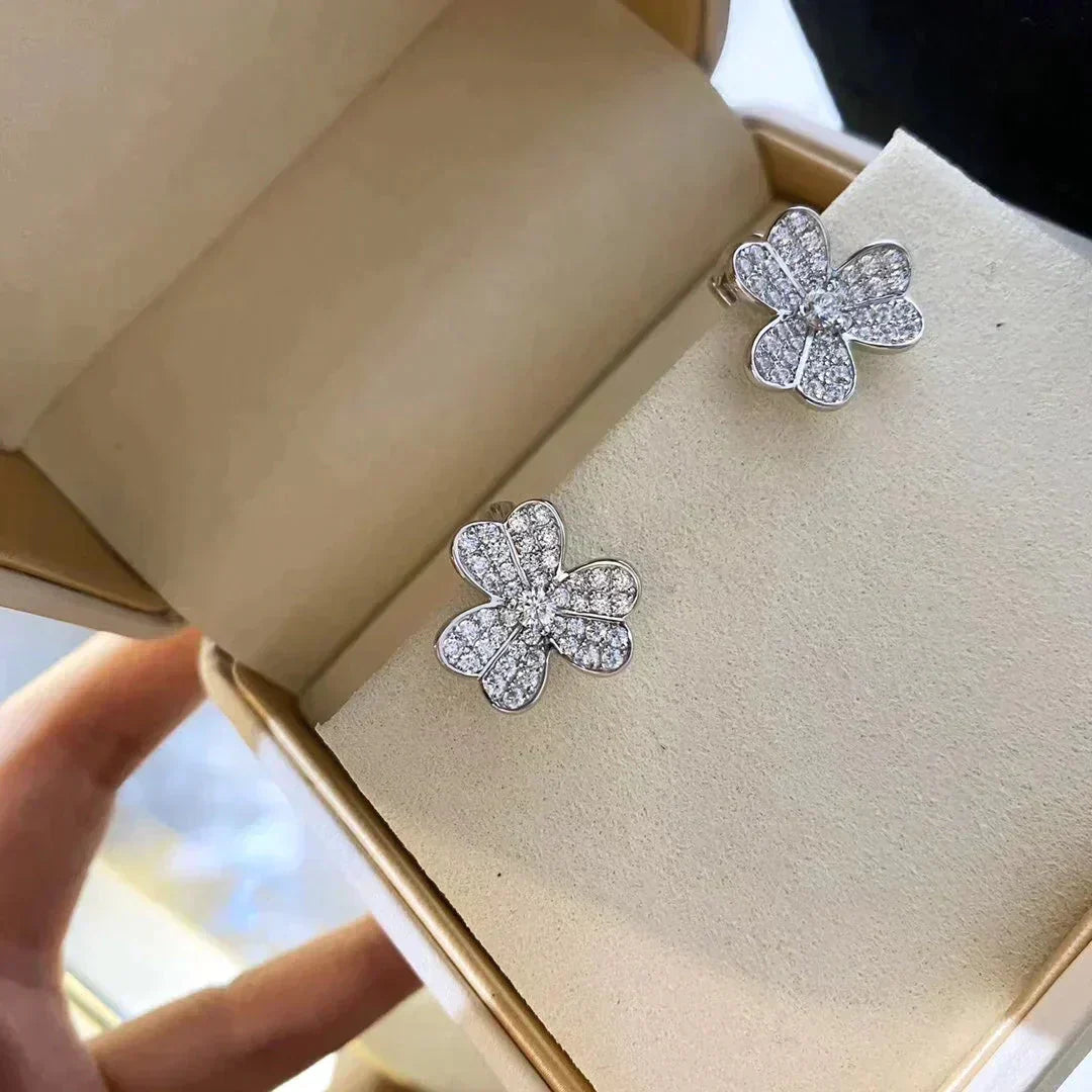 [Bloom]CLOVER COMOS DIAMOND EARRINGS SILVER