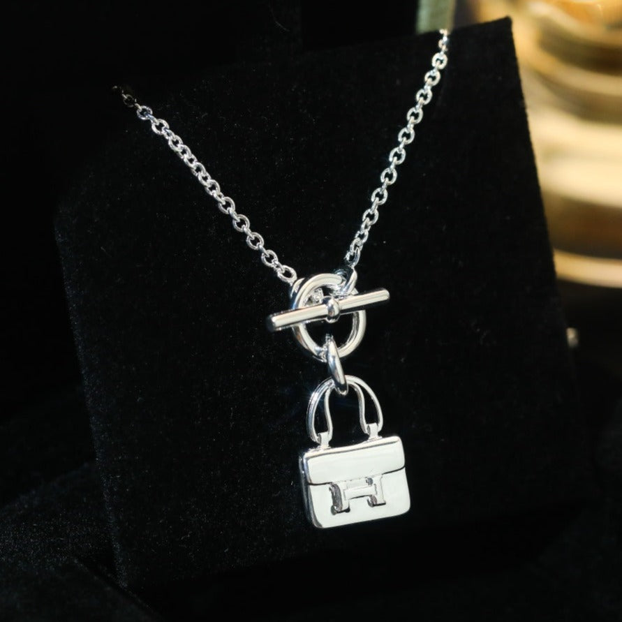 [Bloom]POP H PEDANT SILVER NECKLACE