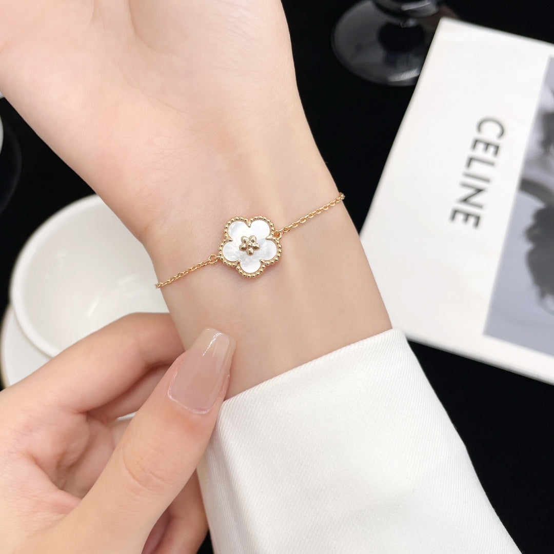 [Bloom]LUCKY SPRING ROSE GOLD MOP BRACELET