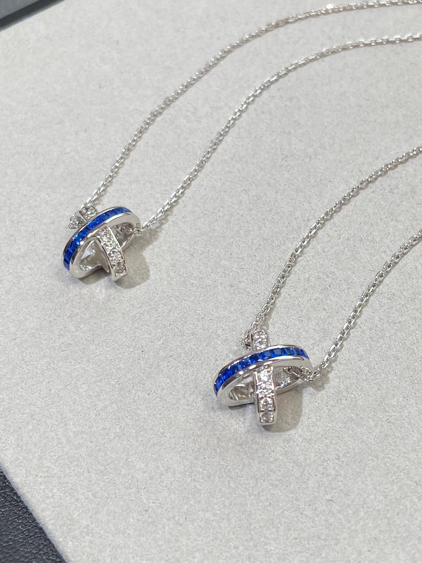 [Bloom]LIENS DIAMOND SILVER NECKLACE