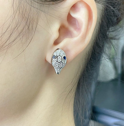 [Bloom]SERPENT DIAMOND STUD EARRINGS