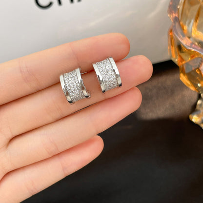 [Bloom]ZERO 1 DIAMOND PAVED EARRINGS