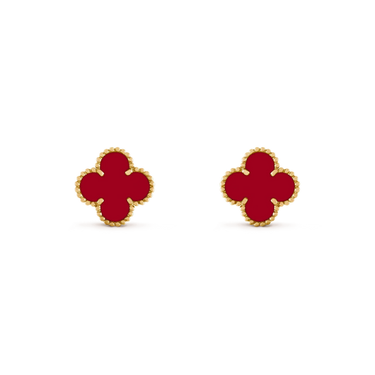 [Bloom]CLOVER MEDIUM 1 MOTIFS CARNELIAN  EARRINGS