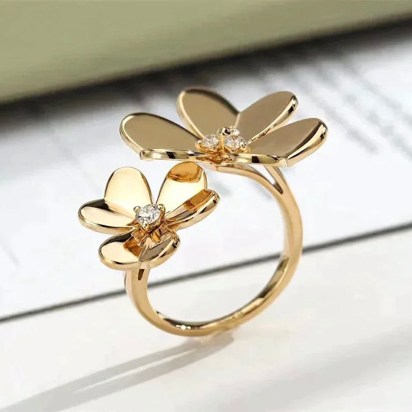 [Bloom]CLOVER COMOS GOLD DIAMOND RING