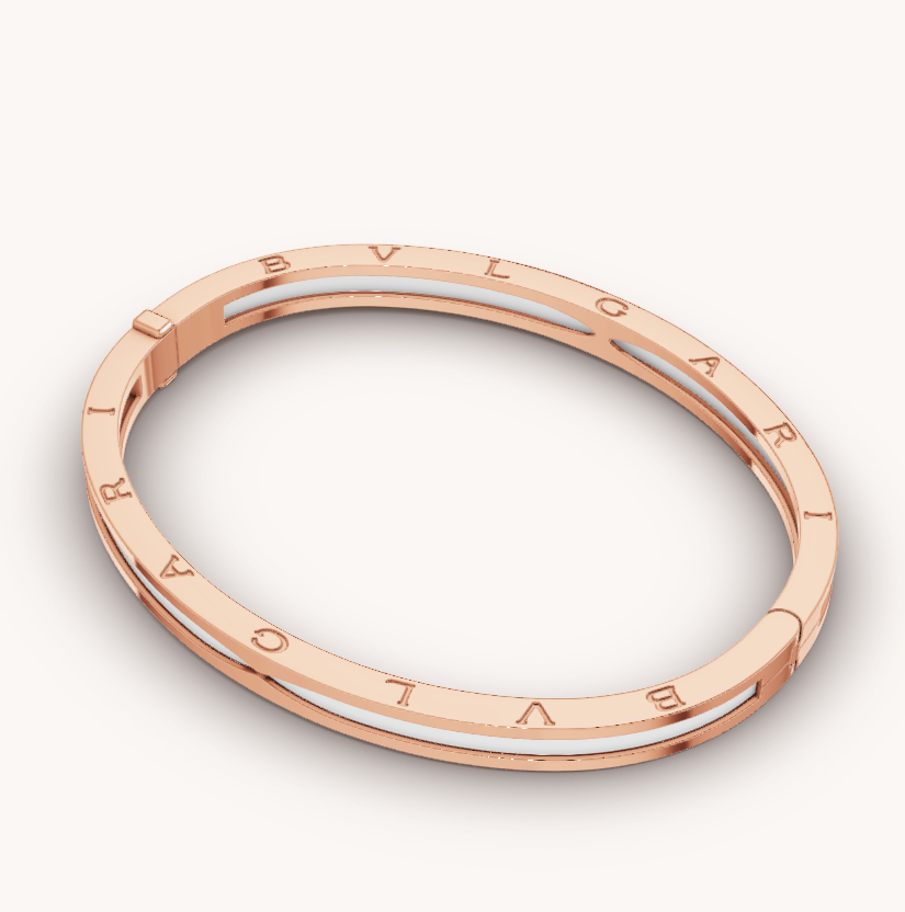 [Bloom]ZERO 1 PINK GOLD WITH WHITE CERAMIC BRACELET