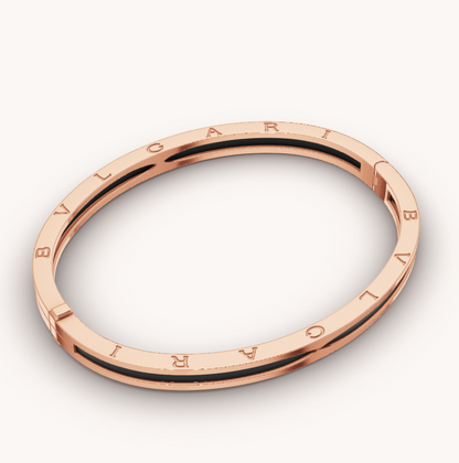 [Bloom]ZERO 1 PINK GOLD WITH BLACK CERAMIC BRACELET