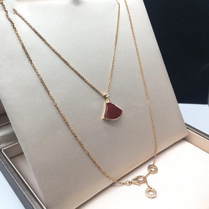 [Bloom]DREAM NECKLACE CARNELIAN 1 DIAMOND