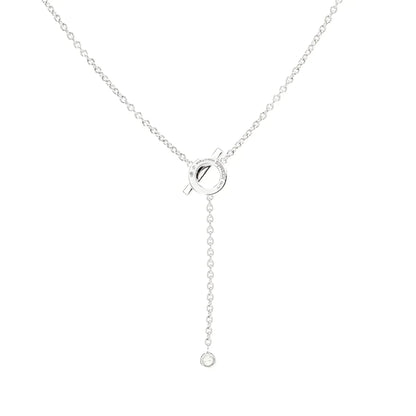 [Bloom]FINESSE SILVER DIAMOND NECKLACE