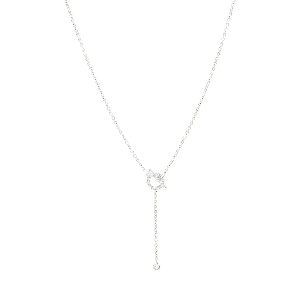 [Bloom]FINESSE SILVER DIAMOND NECKLACE