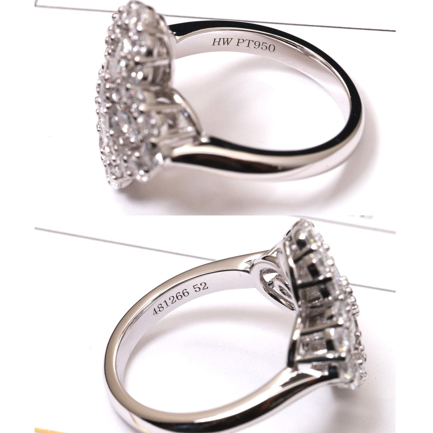 [Bloom]LOOP RING FULL MOTIF DIAMOND 16MM SILVE