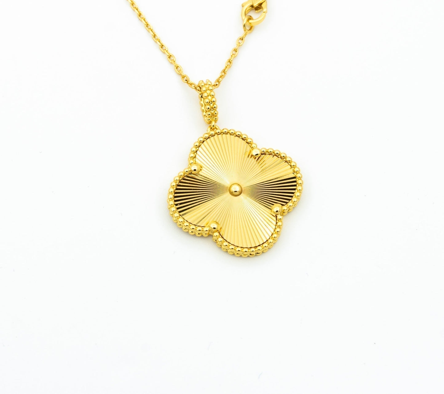 [Bloom]CLOVER 25MM PEDANT NECKLACE GOLD