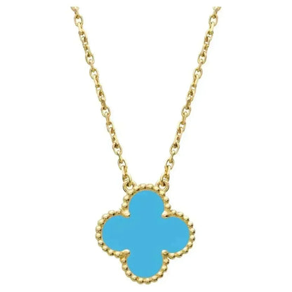 [Bloom]CLOVER 15MM VINTAGE TURQUOISE NECKLACE