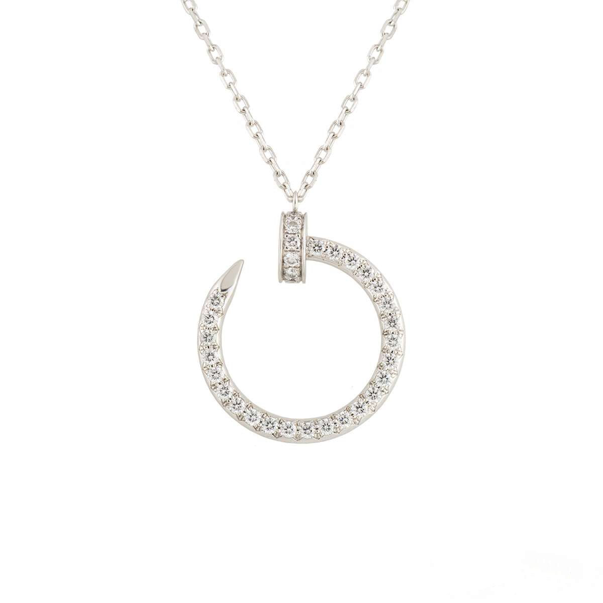 [Bloom]JUSTE NECKLACE SILVER DIAMONDS