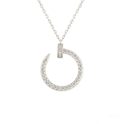 [Bloom]JUSTE NECKLACE SILVER DIAMONDS