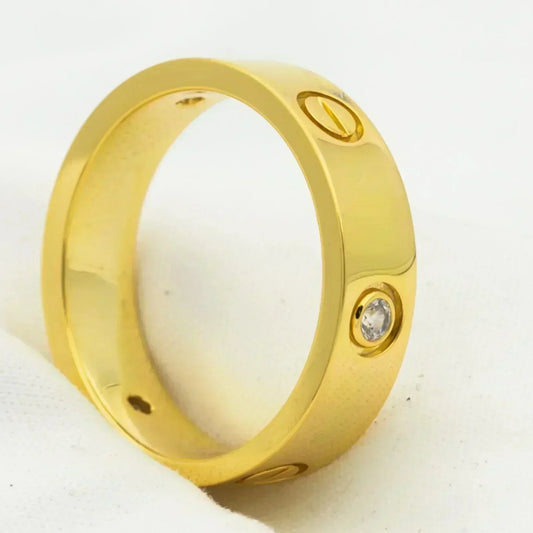 [Bloom]LOVE RING 5.5MM 3 DIAMONDS GOLD