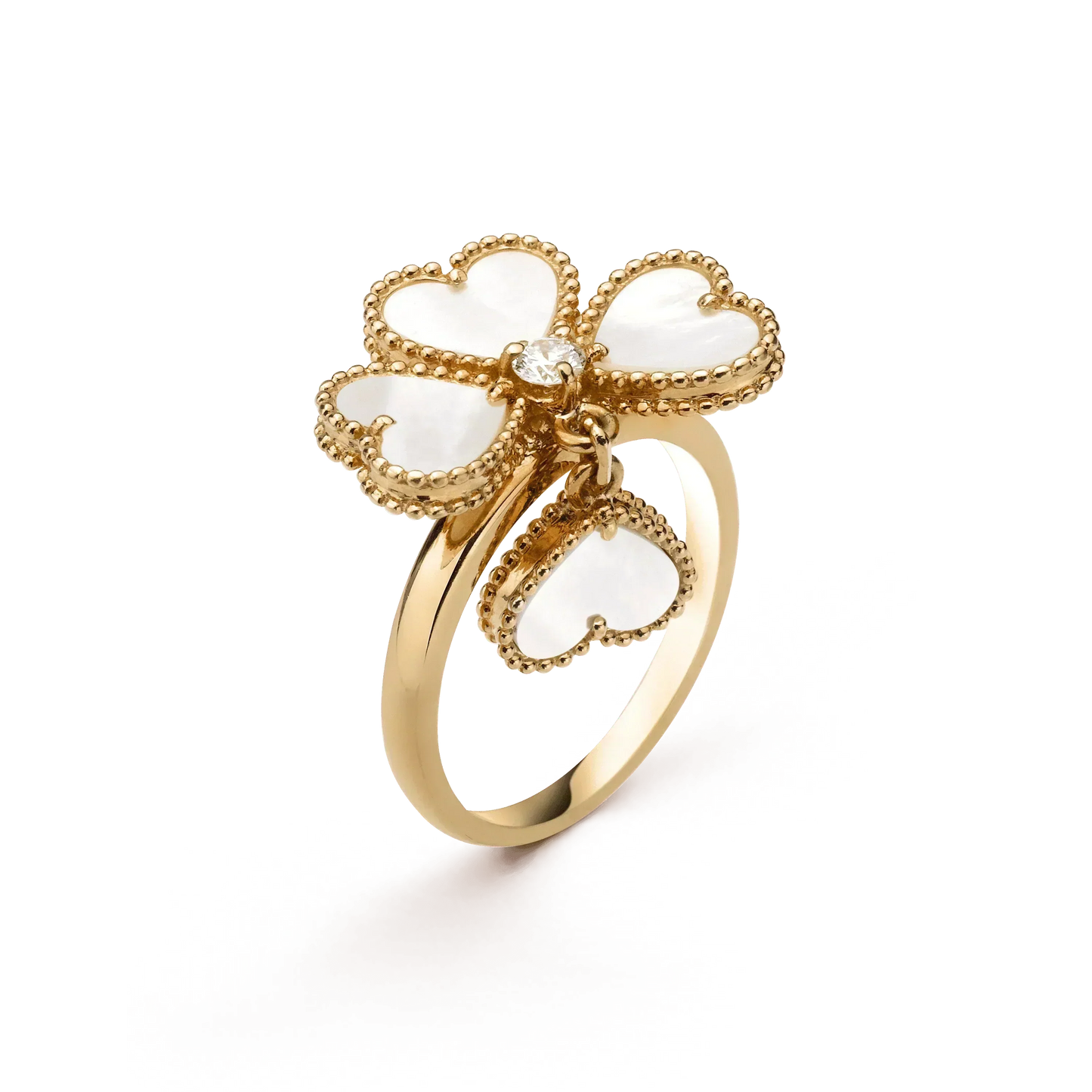 [Bloom]SWEET CLOVER WHITE MOP RING