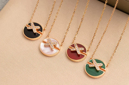 [Bloom]JEUX DE ROSE GOLD DIAMOND NECKLACE