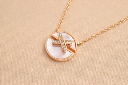 [Bloom]JEUX DE ROSE GOLD DIAMOND NECKLACE