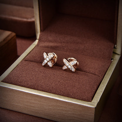 [Bloom]JEUX DE GOLD DIAMOND EARRINGS