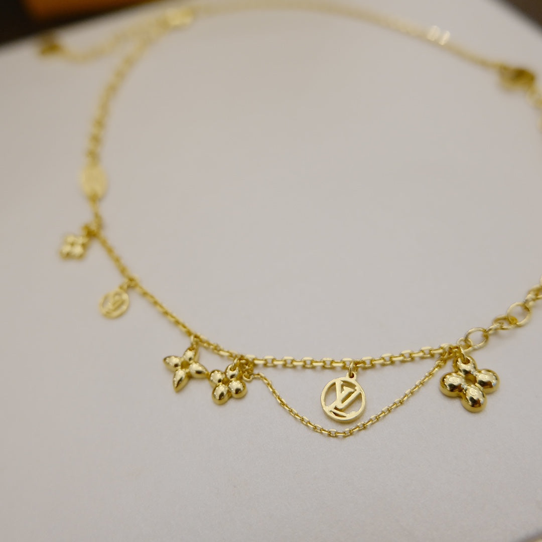 [Bloom]BLOOMING SUPPLE NECKLACE BRASS