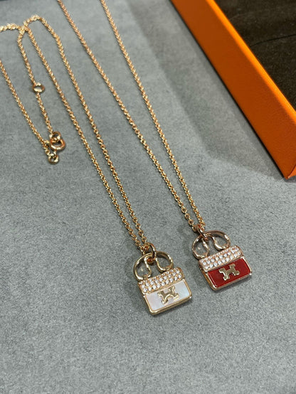 [Bloom]H CIRCE MOISSANITE PENDANT NECKLACE GOLD