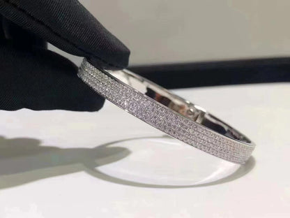 [Bloom]HM KELLY BRACELET IN SILVER AND FULL PAVE DIAMOND