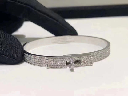 [Bloom]HM KELLY BRACELET IN SILVER AND FULL PAVE DIAMOND