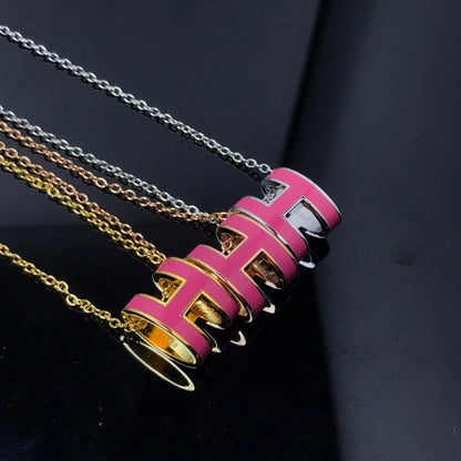 [Bloom]H NECKLACE PINK