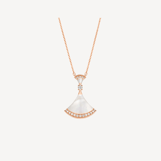 [Bloom]DREAM NECKLACE MOP PINK GOLD DIAMOND