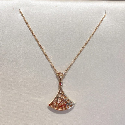 [Bloom]DREAM NECKLACE PINK GOLD FULL DIAMOND