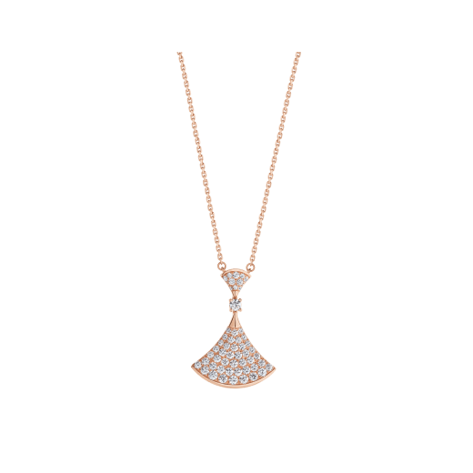 [Bloom]DREAM NECKLACE PINK GOLD FULL DIAMOND