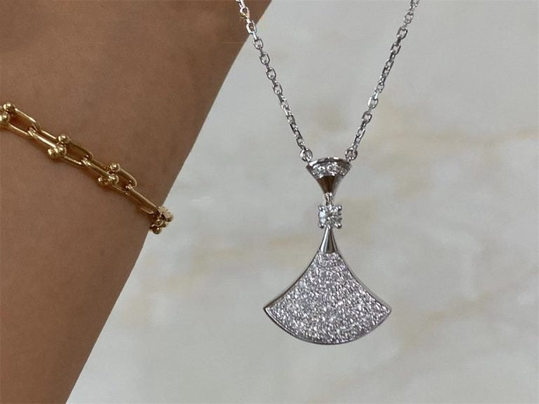 [Bloom]DREAM NECKLACE SILVER FULL DIAMOND