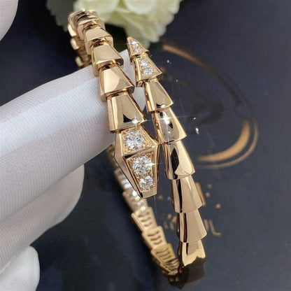 [Bloom]SERPENTI BRACELET DIAMONDS PINK GOLD