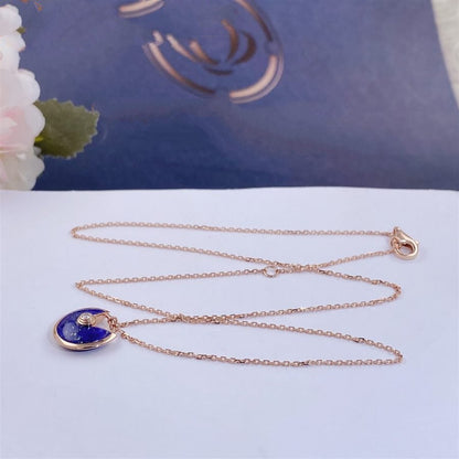 [Bloom]AMULETTE ROSE GOLD AGATE NECKLACE