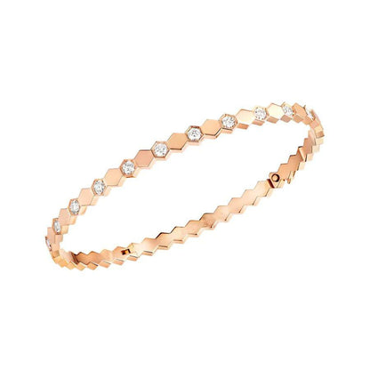 [Bloom]BEE LOVE PINK GOLD DIAMOND BRACELET