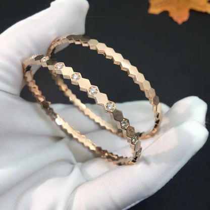 [Bloom]BEE LOVE PINK GOLD DIAMOND BRACELET