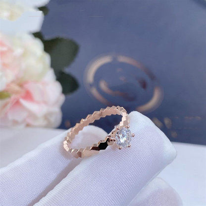 [Bloom]BEE LOVE RING PINK GOLD 1 DIAMOND