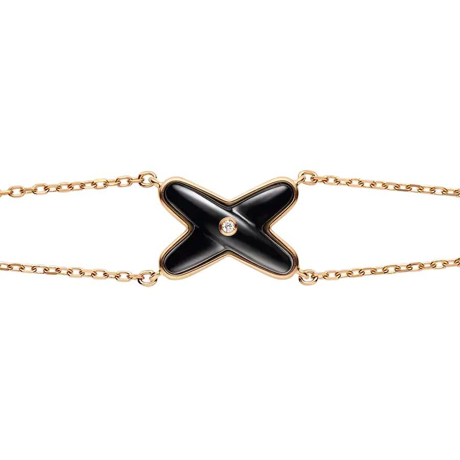 [Bloom]JEUX BRACELET ONYX PINK GOLD 1 DIAMOND