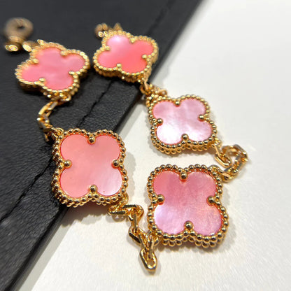 [Bloom]CLOVER 5 PINK MOP BRACELET