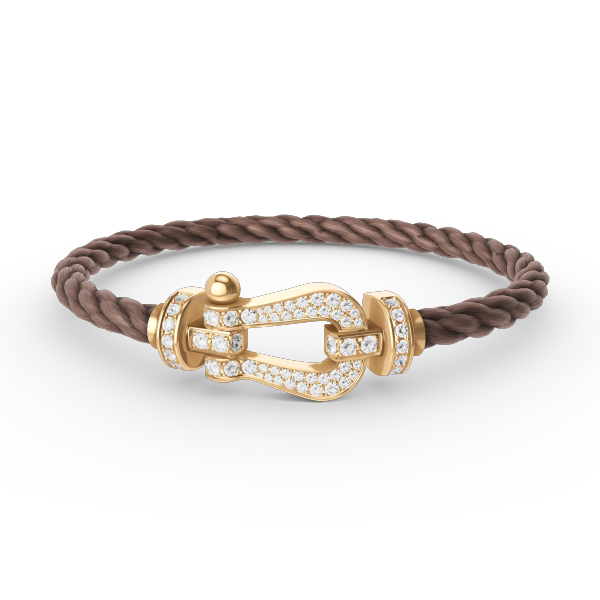 [Bloom]FORCE LARGE HORSESHOE FULL DIAMOND BRACELET GOLD