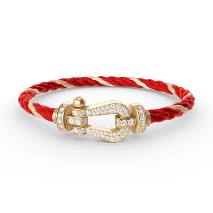 [Bloom]FORCE LARGE HORSESHOE FULL DIAMOND BRACELET GOLD