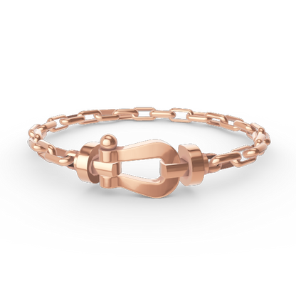 [Bloom]FORCE LARGE HORSESHOE CLASP  METAL BRACELET