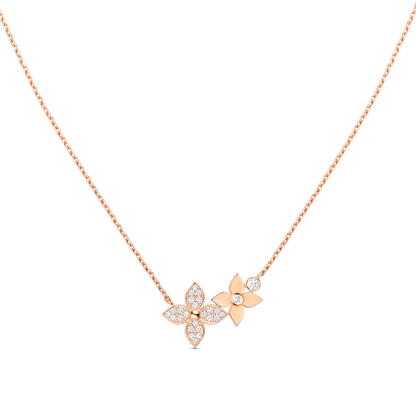 [Bloom]STAR BLOSSOM NECKLACE PINK GOLD DIAMONDS