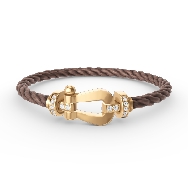 [Bloom]FORCE LARGE HORSESHOE HALF DIAMOND BRACELET GOLD