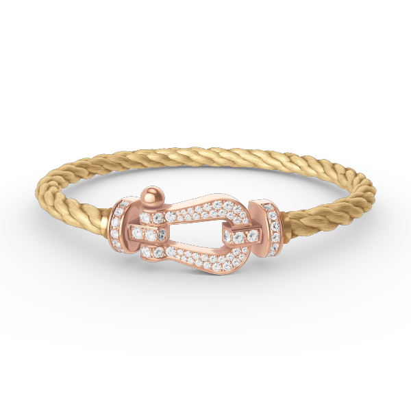 [Bloom]FORCE LARGE HORSESHOE FULL DIAMOND BRACELET ROSE GOLD