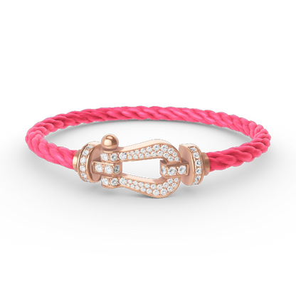 [Bloom]FORCE LARGE HORSESHOE FULL DIAMOND BRACELET ROSE GOLD