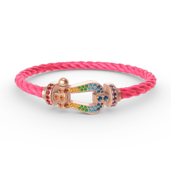 [Bloom]FORCE LARGE HORSESHOE  COLORED DIAMOND BRACELET ROSE GOLD